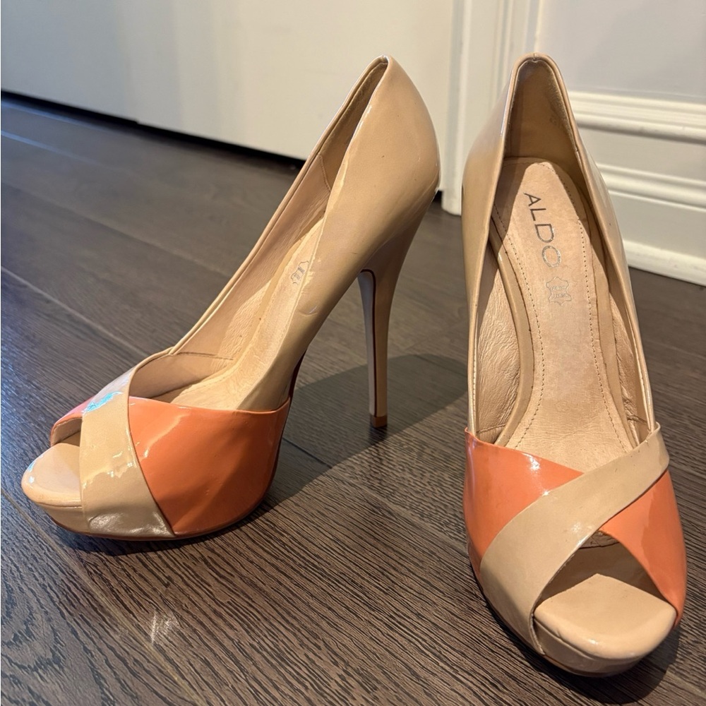 Aldo peep toe heels